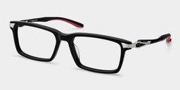 Lunettes rectangulaires noires Orion2