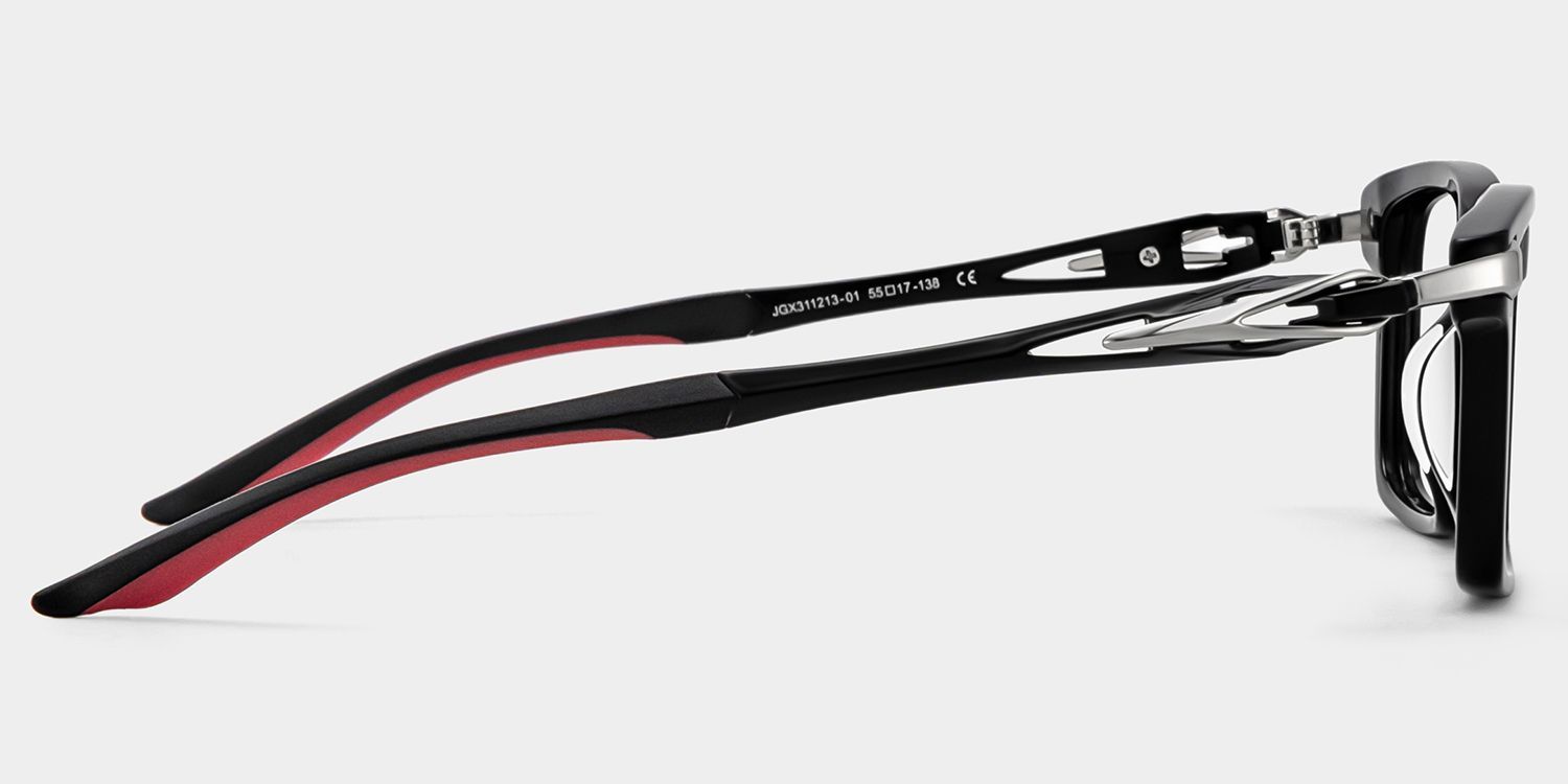 Lunettes de vue rectangulaires noires Orion en ligne | ZEELOOL3
