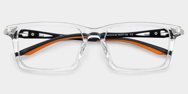 Lunettes rectangulaires transparentes Orion