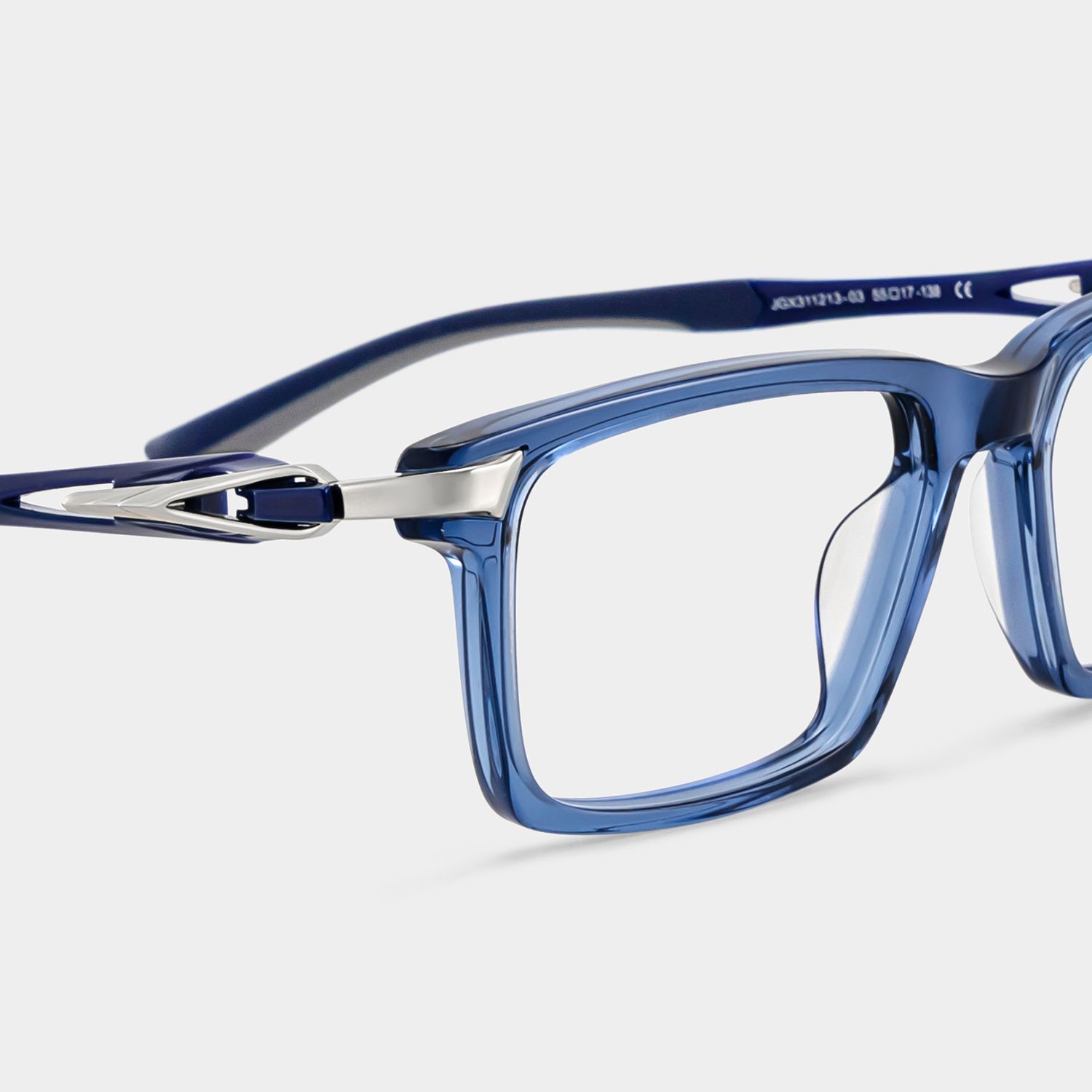 Lunettes de vue rectangulaires bleues Orion pour Hommes | ZEELOOL5