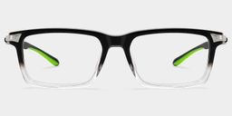 Lunettes rectangulaires noires Orion0