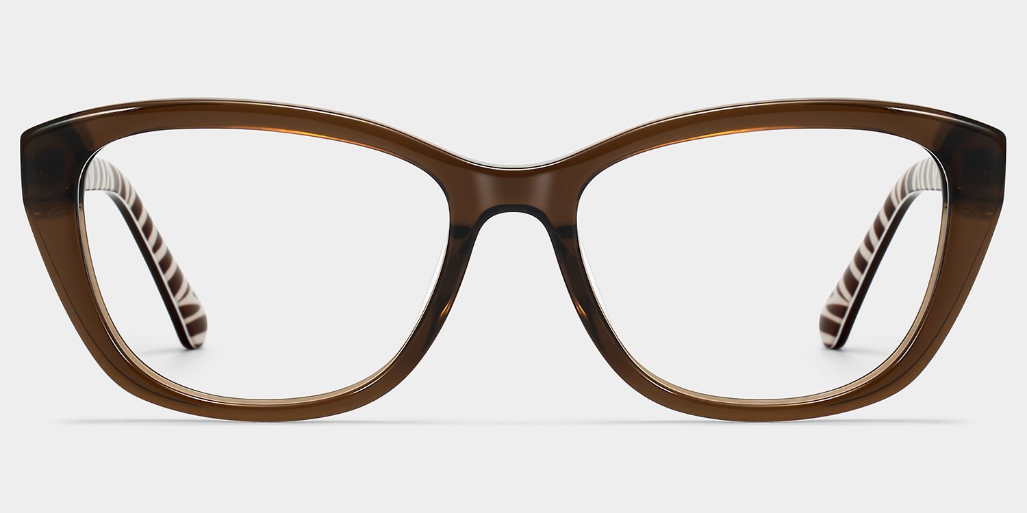 Lunettes œil-de-chat marron Brielle | ZEELOOL1