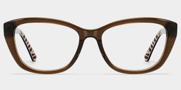 Brielle Marron Cat-eye lunettes1
