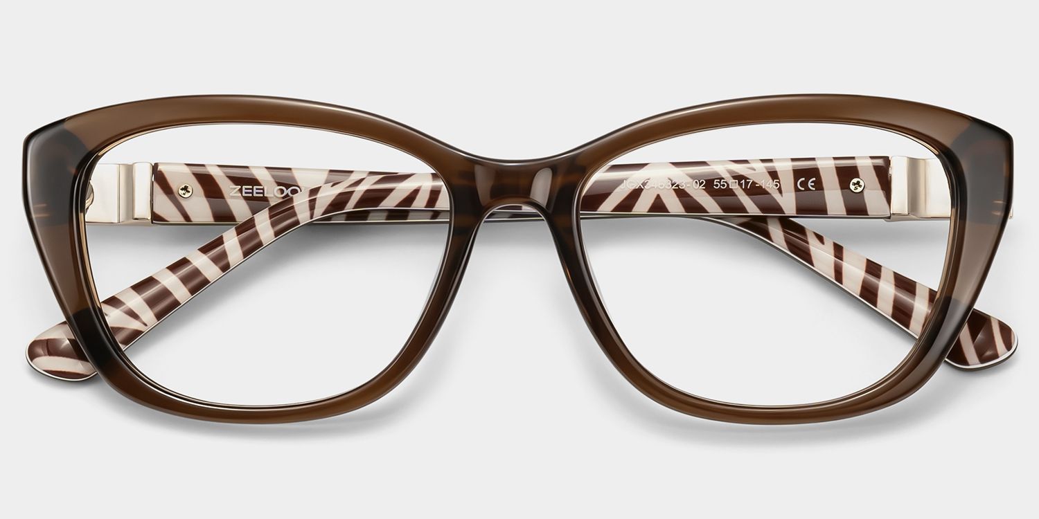 Lunettes œil-de-chat marron Brielle | ZEELOOL2