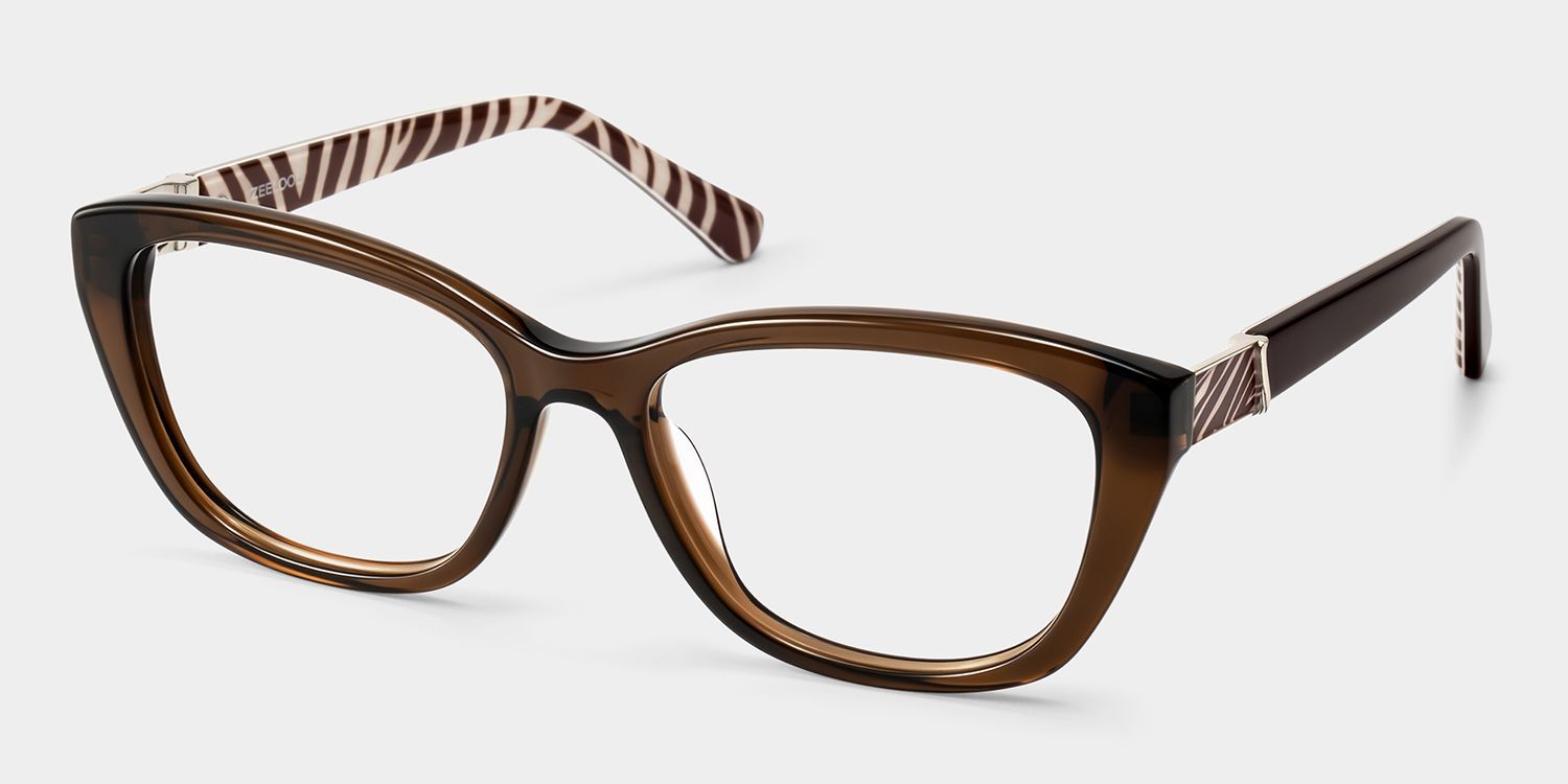 Lunettes œil-de-chat marron Brielle | ZEELOOL3