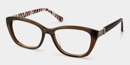 Brielle Marron Cat-eye lunettes3