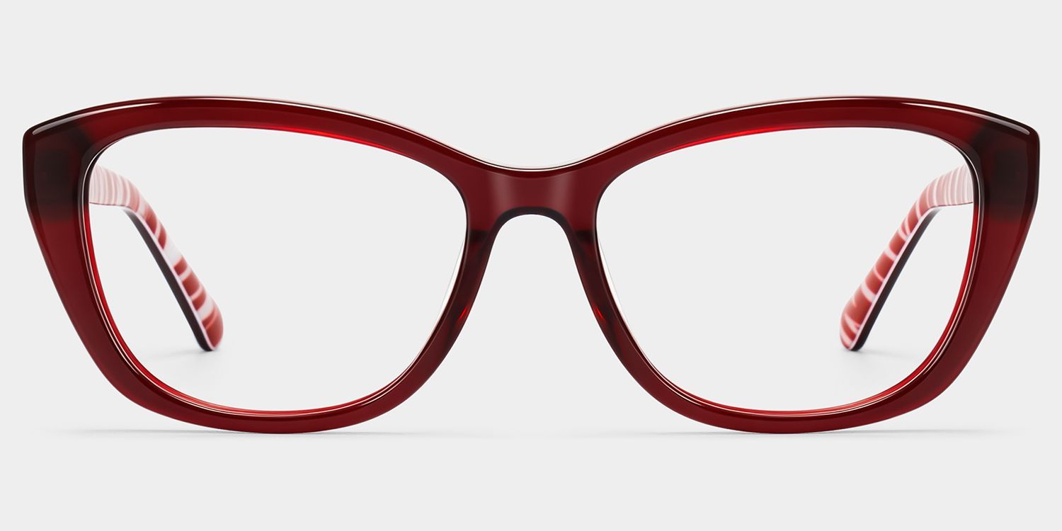 Lunettes Œil-de-chat Rouges Brielle | ZEELOOL0