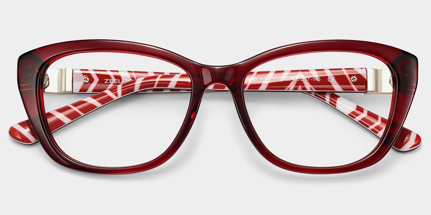 Lunettes Œil-de-chat Rouges Brielle | ZEELOOL1