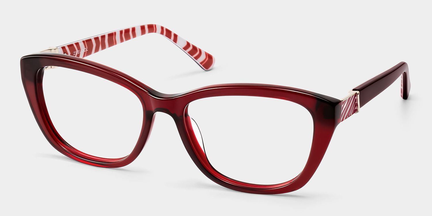 Lunettes Œil-de-chat Rouges Brielle | ZEELOOL2
