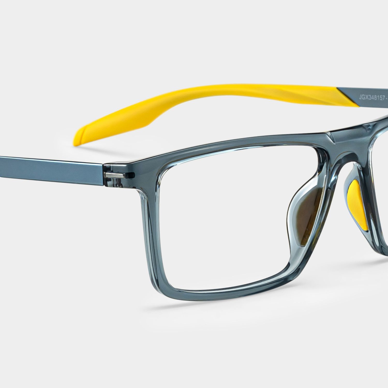 Lunettes Active à monture bleue et jaune avec monture rectangulaire en ligne | ZEELOOL5