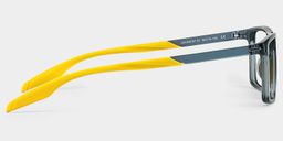 Lunettes Active rectangulaires bleues et jaunes4