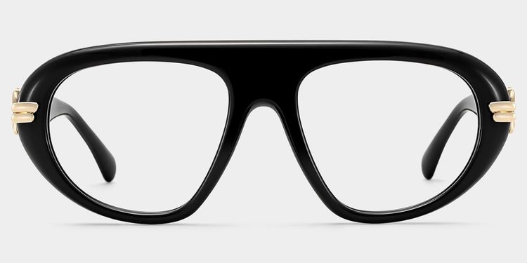 Lunettes Aviateur Noires Aveline