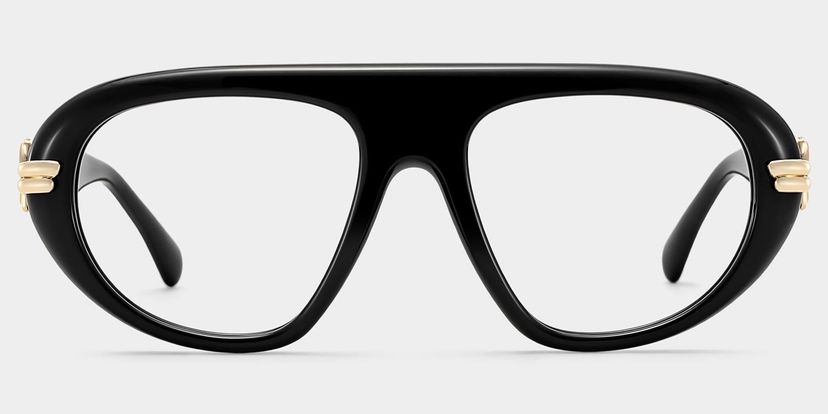 Lunettes Aviateur Noires Aveline