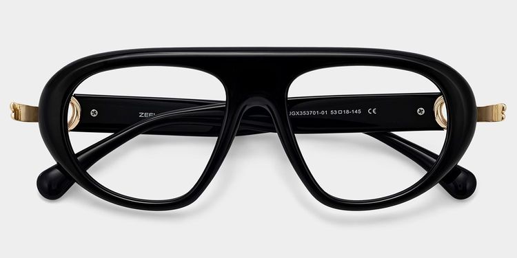 Lunettes Aviateur Noires Aveline