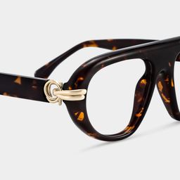 Lunettes aviateur Aveline écaille de tortue5