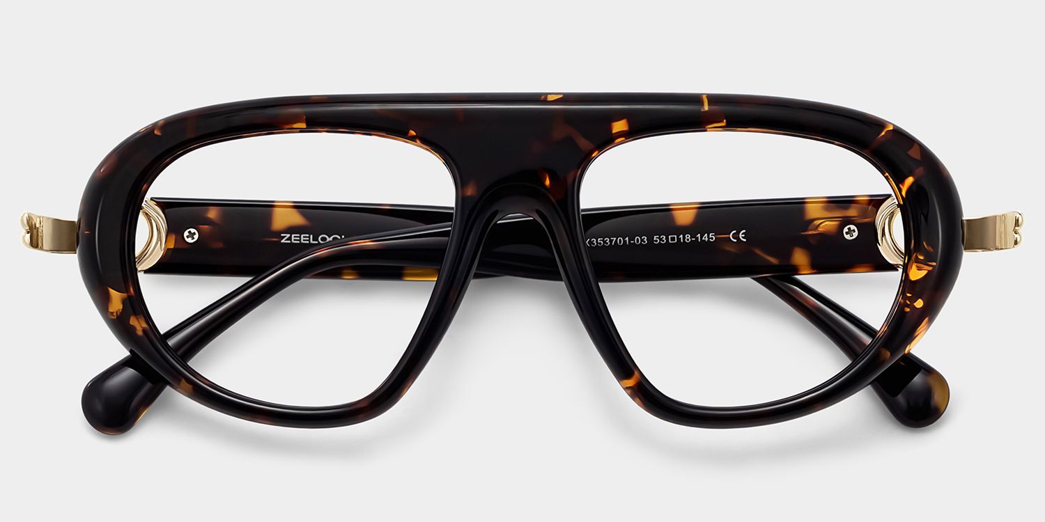 Lunettes de vue aviateur Aveline écaille de tortue pour femmes | ZEELOOL1