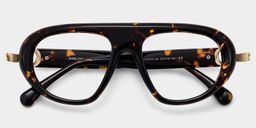 Lunettes aviateur Aveline écaille de tortue1