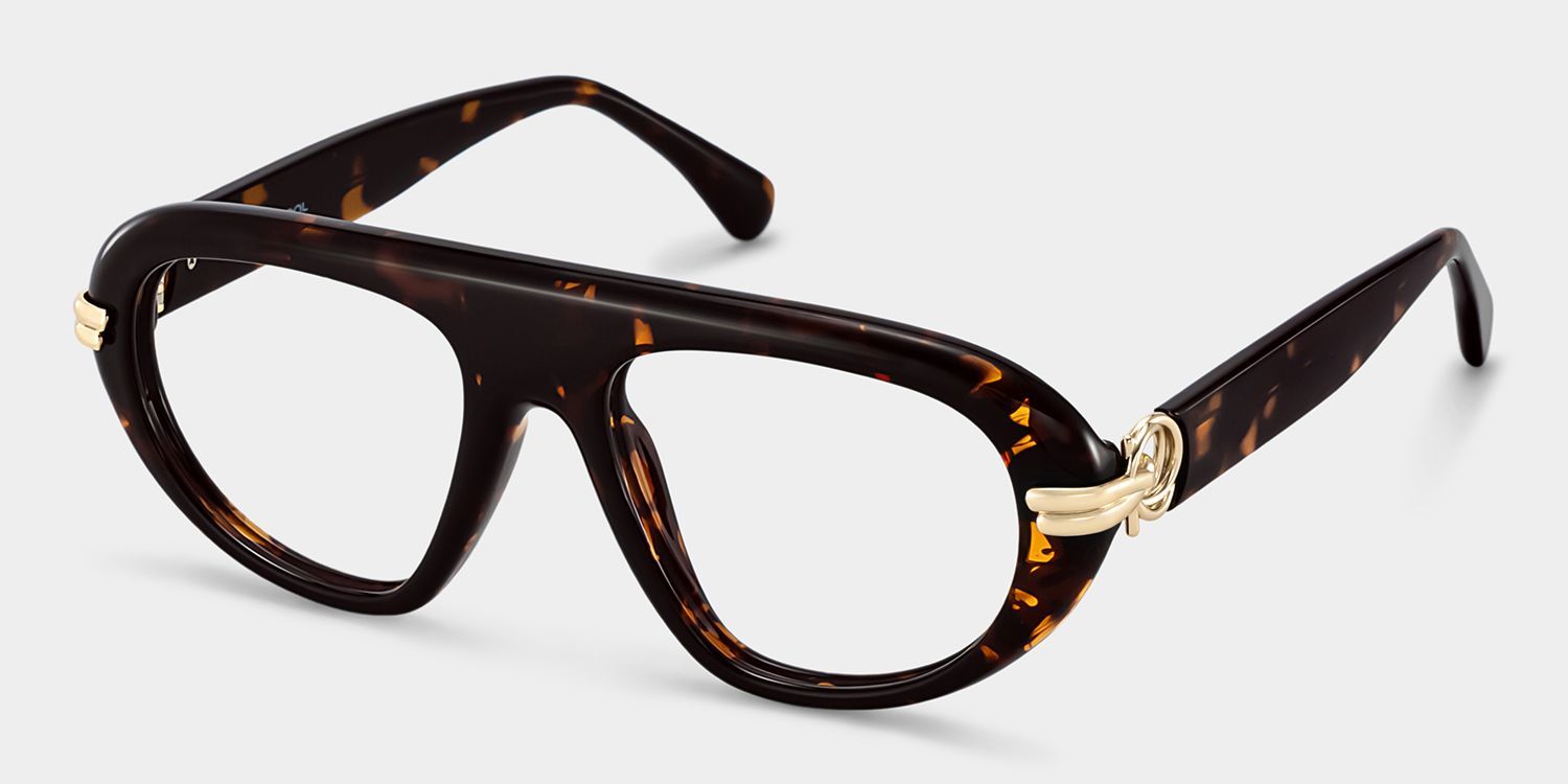 Lunettes de vue aviateur Aveline écaille de tortue pour femmes | ZEELOOL2