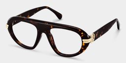 Lunettes aviateur Aveline écaille de tortue2
