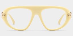 Lunettes aviateur blanches Aveline0