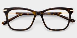 Lunettes rectangulaires Eliot écaille de tortue1