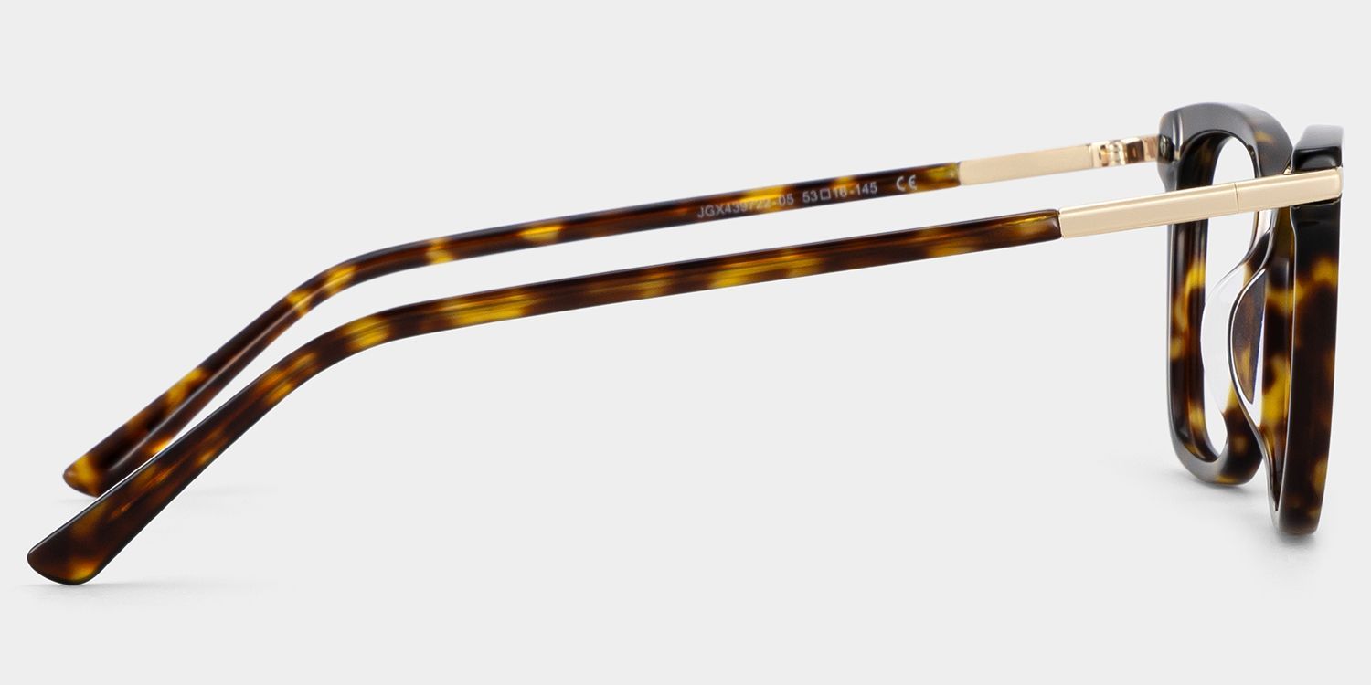 Lunettes Eliot à monture mixte rectangulaire écaille de tortue pour Femme | ZEELOOL3
