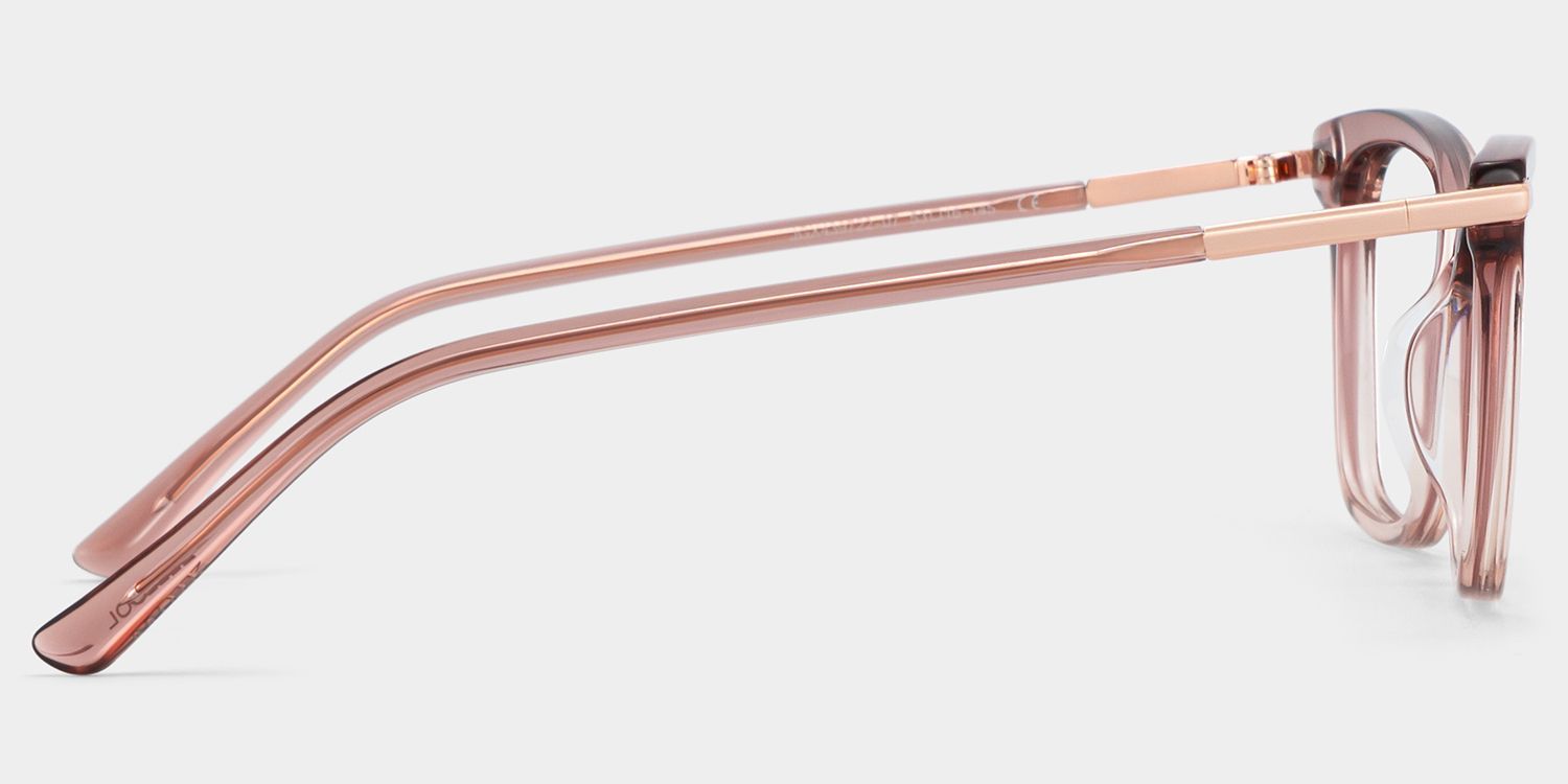 Lunettes à monture mixte rectangulaire rose clair Eliot pour femmes | ZEELOOL3
