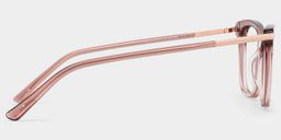 Lunettes rectangulaires rose clair Eliot3
