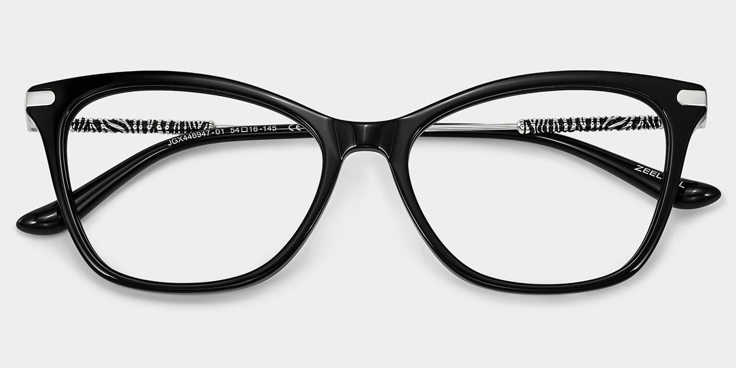 Lunettes Œil-de-Chat Noires Lydia | ZEELOOL1