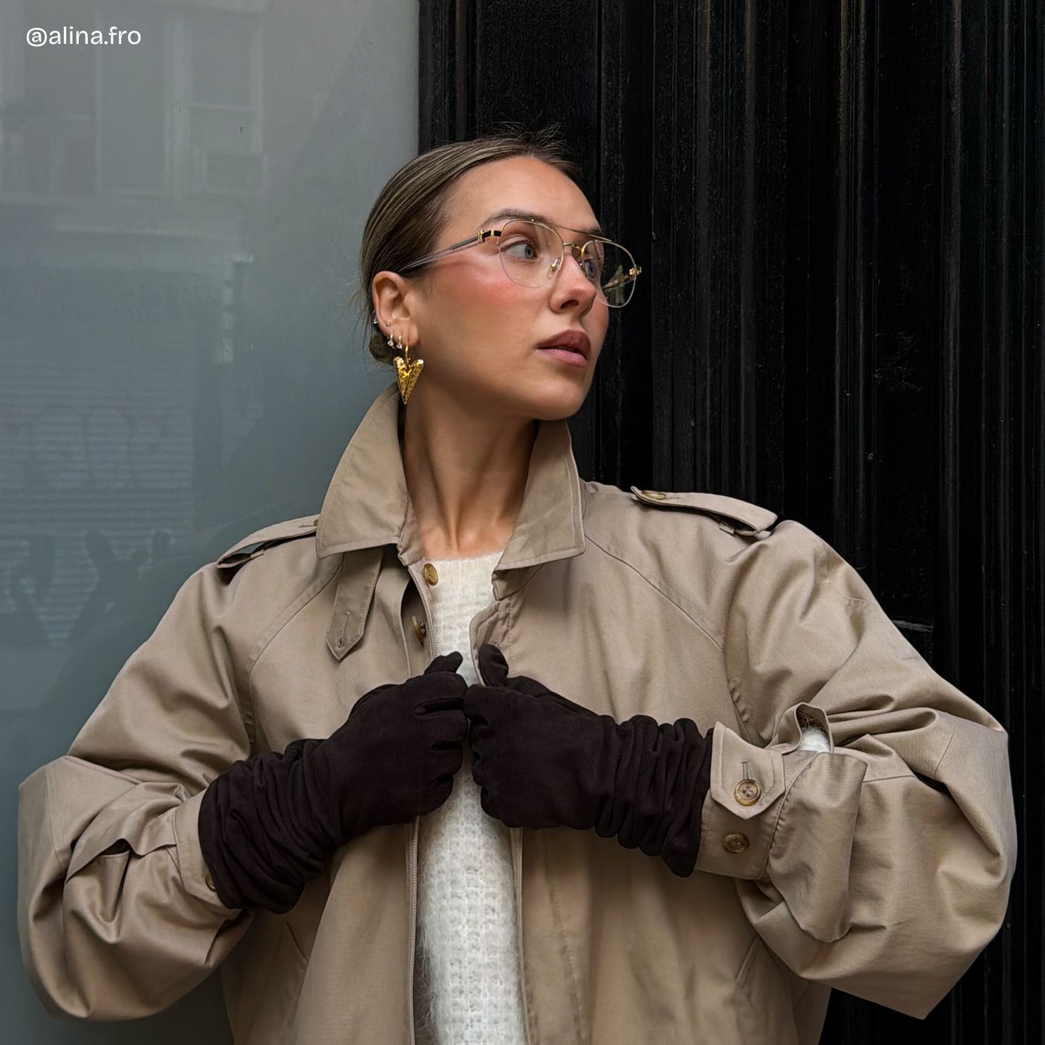 Lunettes Emily à Monture Aviateur Or Clair En Ligne | ZEELOOL7