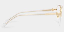 Lunettes Emily Aviateur Or Clair4