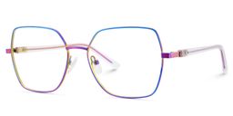 Billie Irisé Géométrique lunettes4