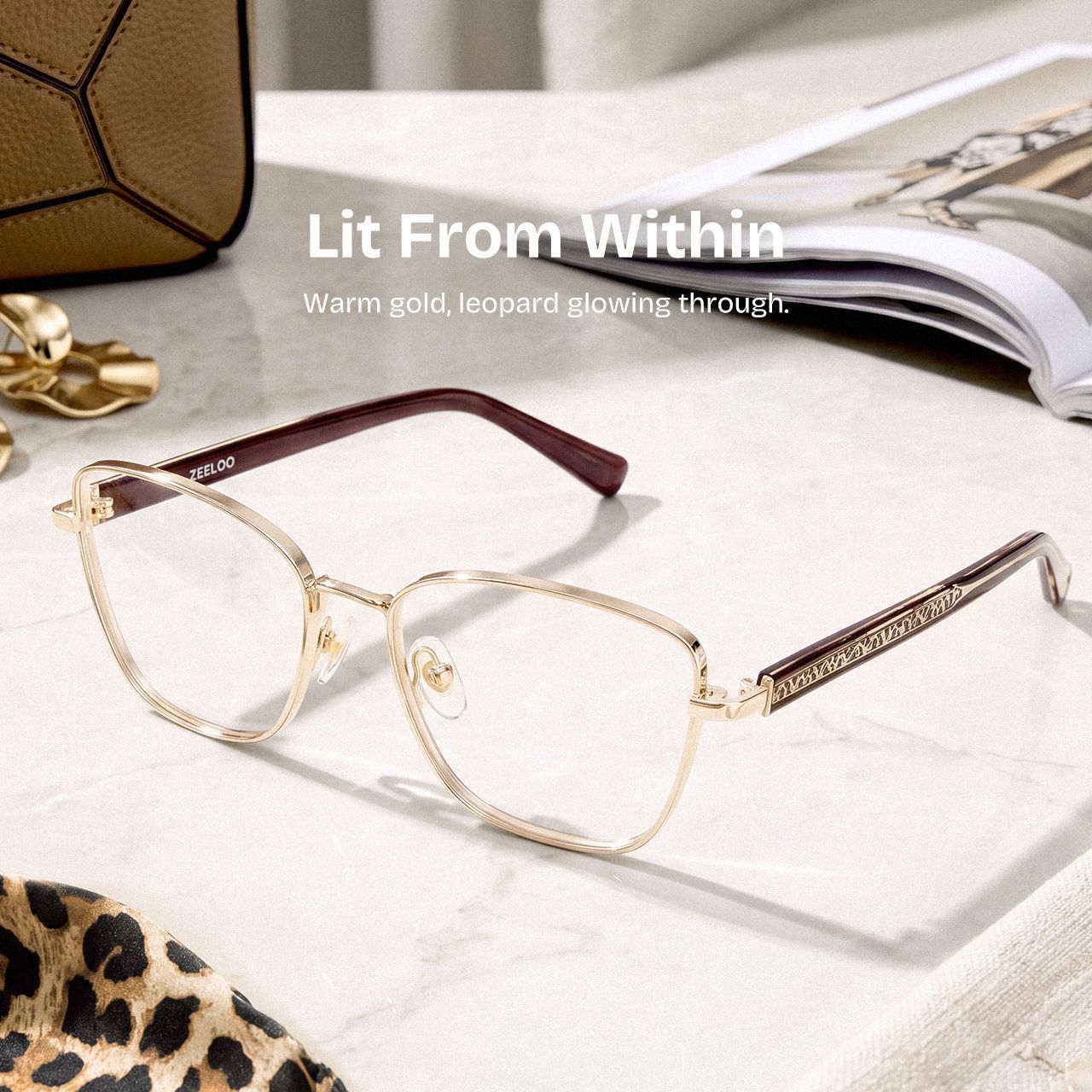Lucille Lunettes Papillon Dorées | ZEELOOL0