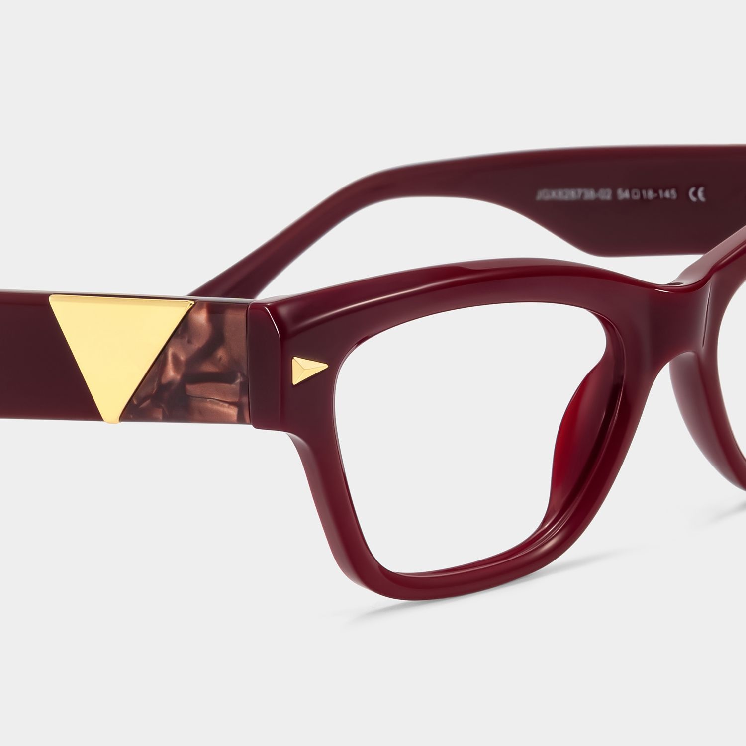 Lunettes œil-de-chat Briar bordeaux | ZEELOOL4