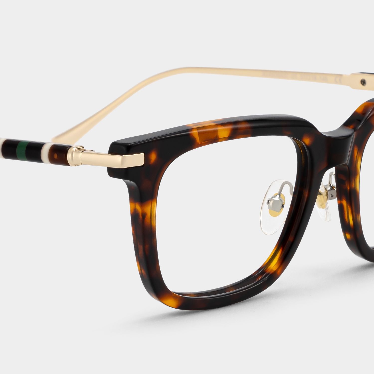 Lunettes de vue carrées Rayne couleur écaille | ZEELOOL4