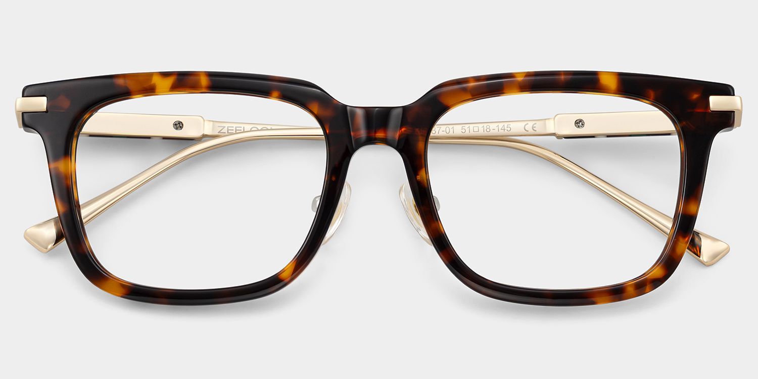 Lunettes de vue carrées Rayne couleur écaille | ZEELOOL1