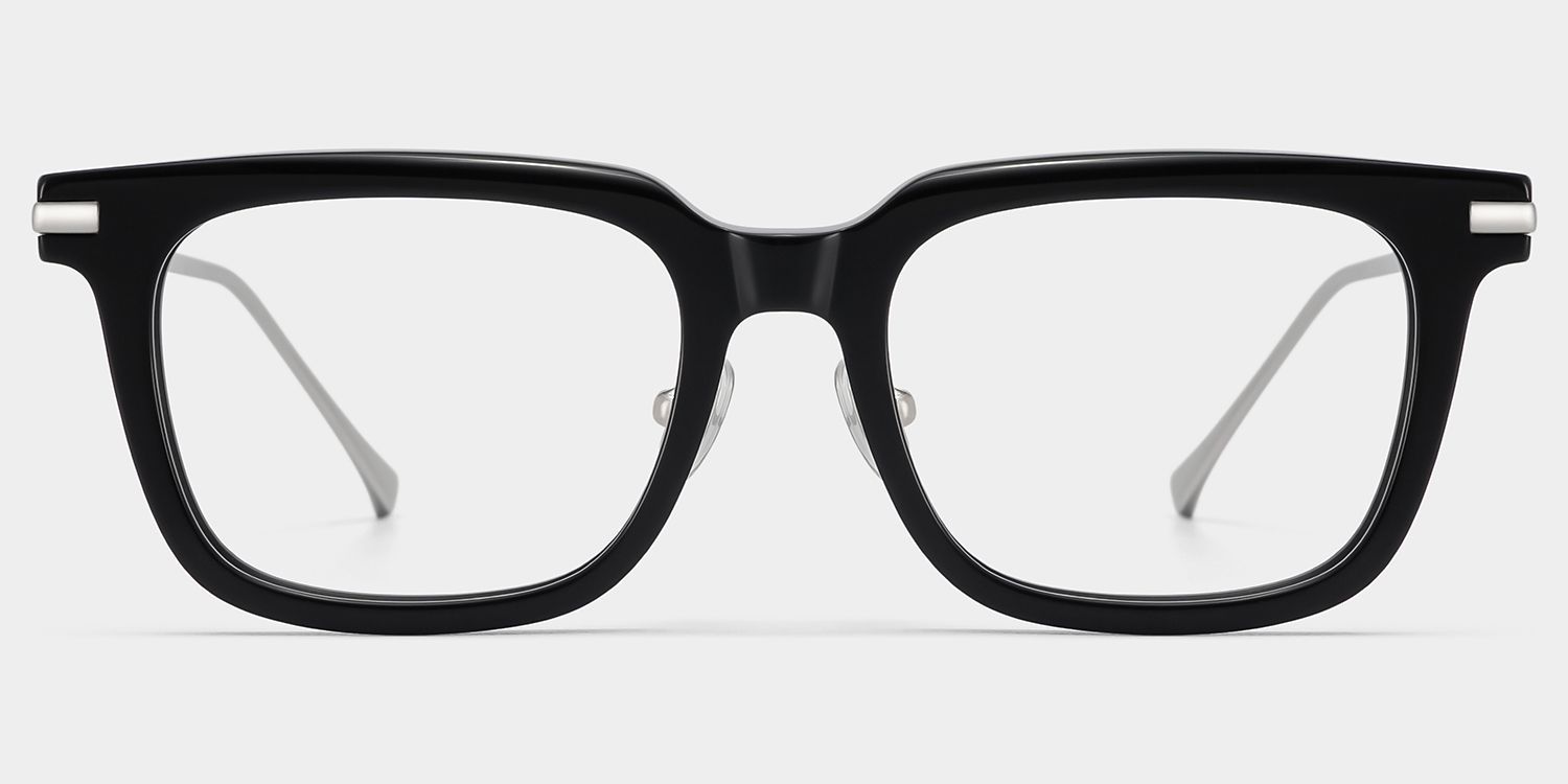 Lunettes Rayne Noires Carrées à Monture Fine pour Homme | ZEELOOL0