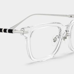 Rayne Transparent Carré lunettes4