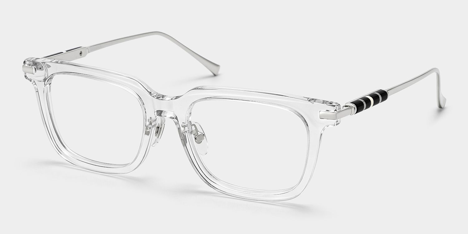 Monture de lunettes carrée transparente Rayne pour homme | ZEELOOL2