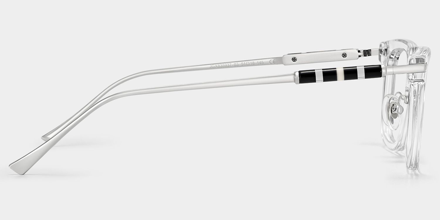 Monture de lunettes carrée transparente Rayne pour homme | ZEELOOL3