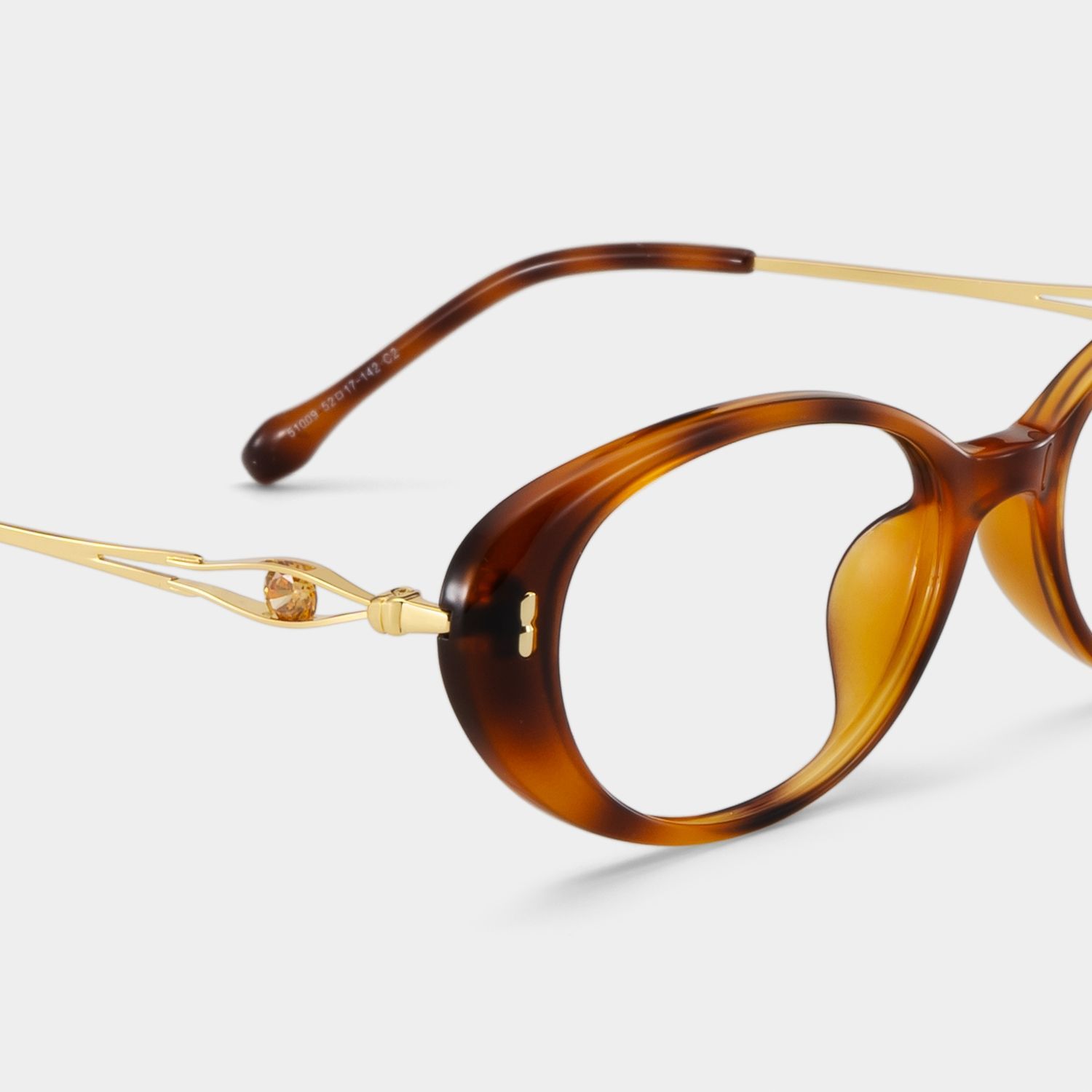 Lunettes Blaire à monture écaille de tortue avec monture ovale en ligne | ZEELOOL4