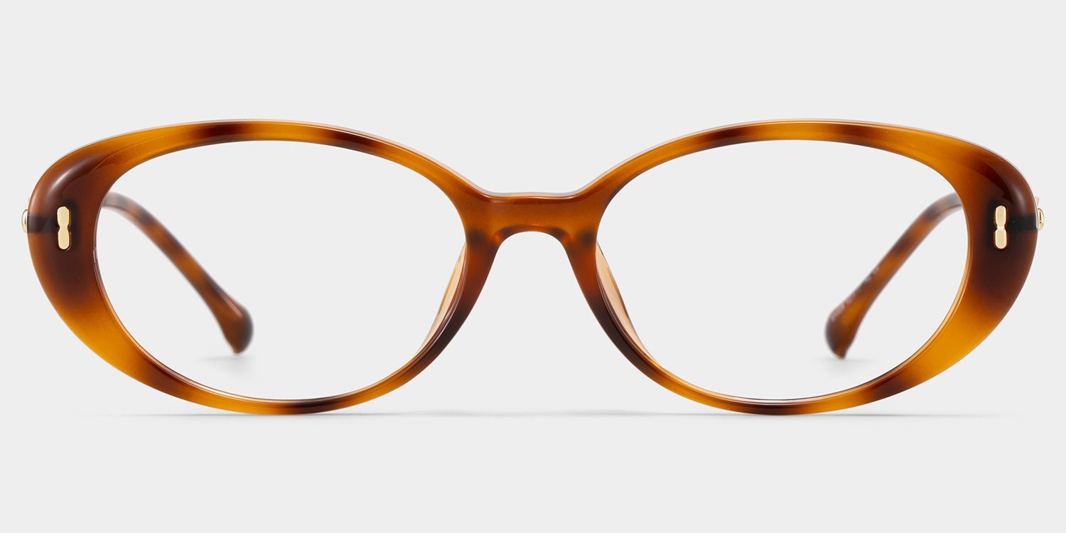 Lunettes Blaire à monture écaille de tortue avec monture ovale en ligne | ZEELOOL0
