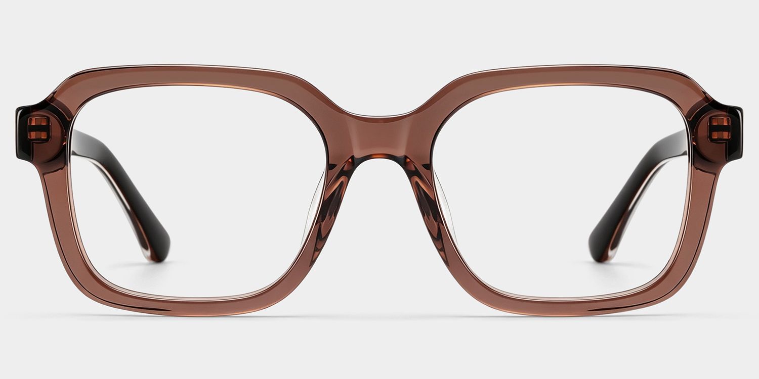 Lunettes à Monture Carrée Marron Parker pour Femme | ZEELOOL0