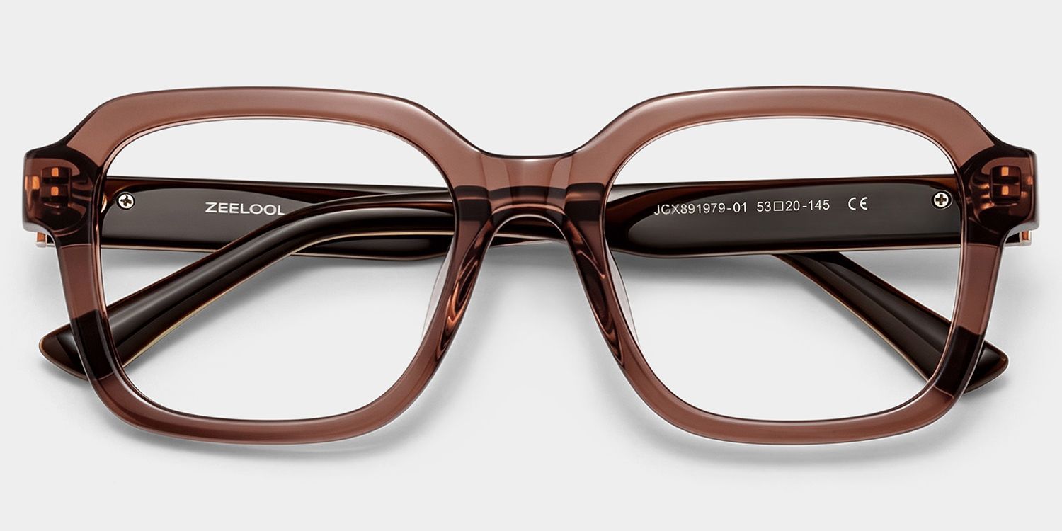 Lunettes à Monture Carrée Marron Parker pour Femme | ZEELOOL1