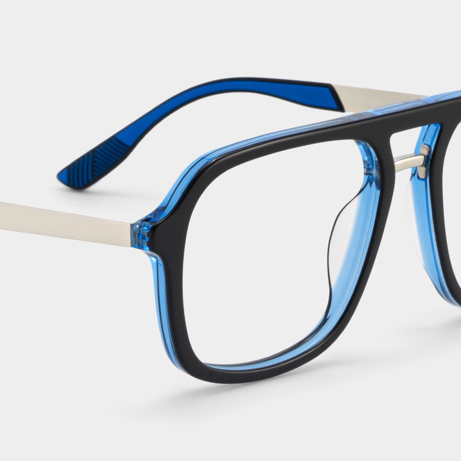 Lunettes Ryder aviateur bleues à monture mixte pour unisexe | ZEELOOL5