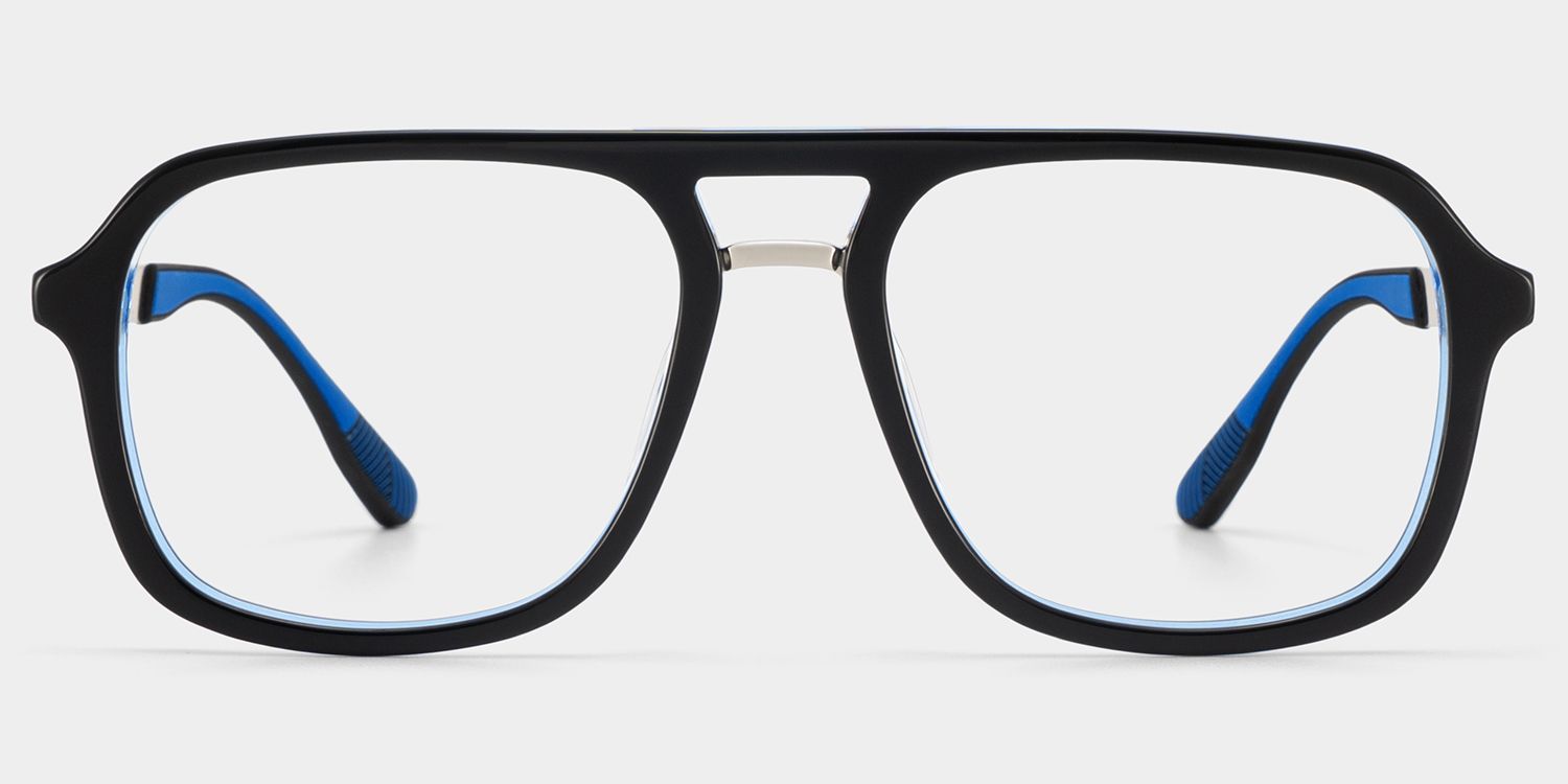 Lunettes Ryder aviateur bleues à monture mixte pour unisexe | ZEELOOL1