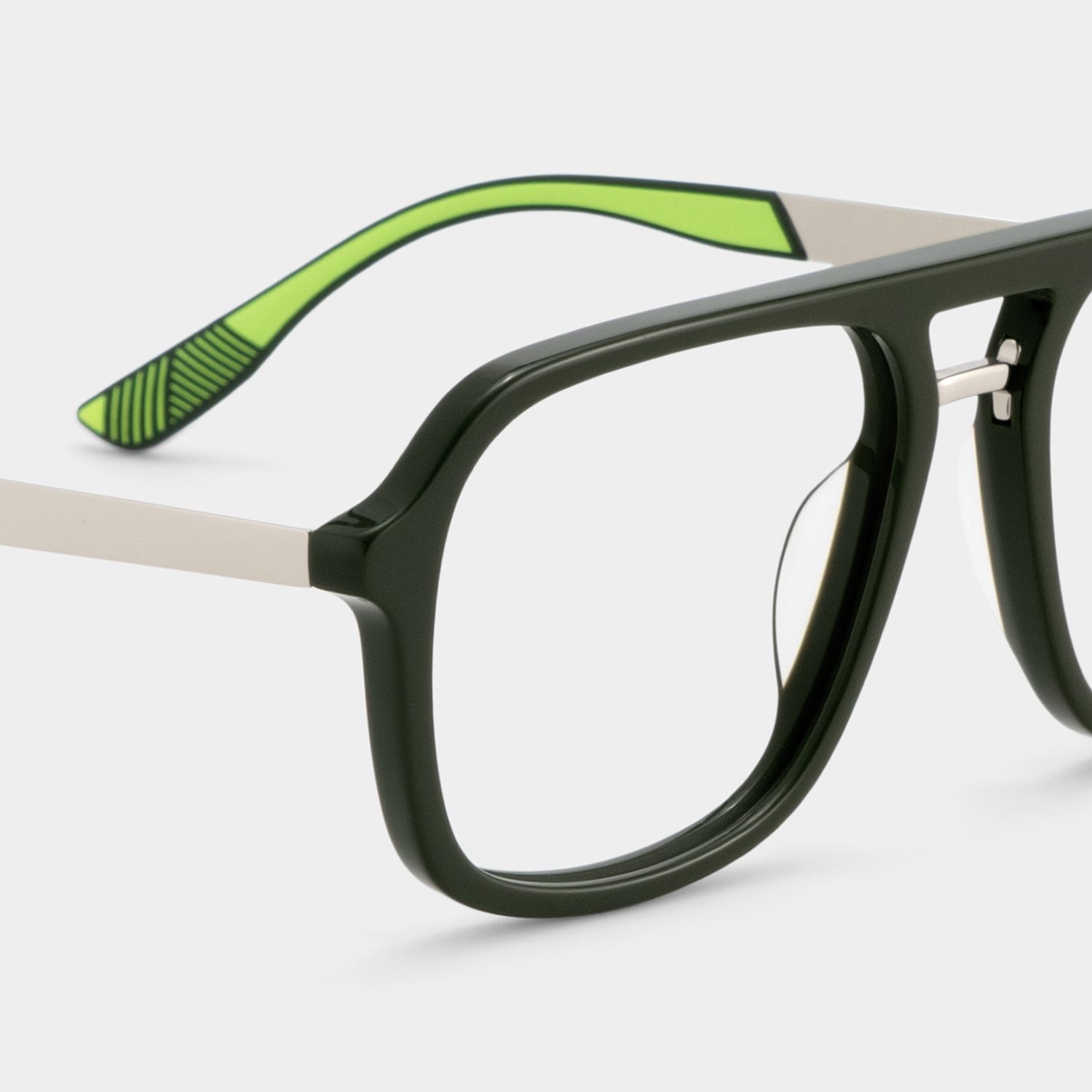 Ryder Lunettes Aviateur Vertes à Monture Mixte pour unisexe | ZEELOOL5