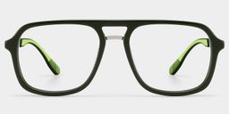 Ryder Lunettes Aviateur Vertes1
