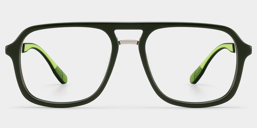 Ryder Lunettes Aviateur Vertes