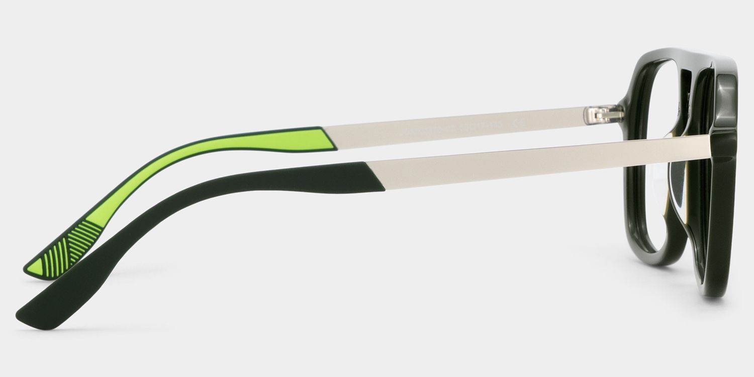 Ryder Lunettes Aviateur Vertes à Monture Mixte pour unisexe | ZEELOOL4
